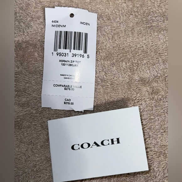 COACH XGRAIN TOTE IN DENIM BLUE - Picture 8 of 8